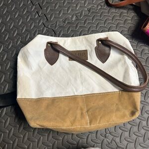 Two-Tone Shoulder Bag